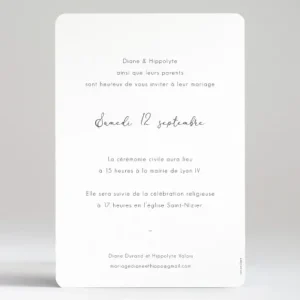 Faire-part de mariage Watercolor*Faire-part Elégant Clearance