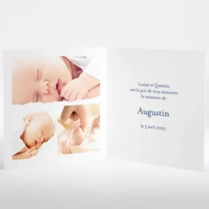 Faire-part de naissance A pois carre*Faire-part Elégant Fashion