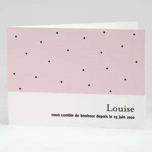 Faire-part de naissance A pois paysage*Faire-part Elégant Sale
