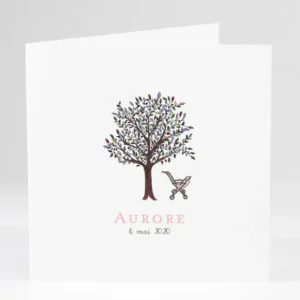 Faire-part de naissance A l'ombre du grand arbre*Faire-part Elégant New