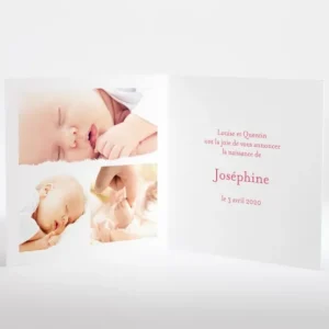 Faire-part de naissance A pois carre*Faire-part Elégant Fashion