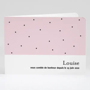Faire-part de naissance A pois paysage*Faire-part Elégant Sale