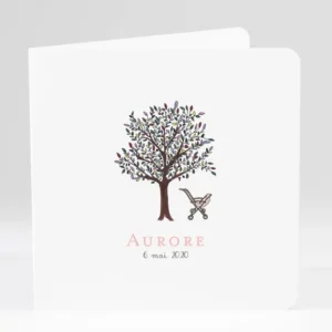Faire-part de naissance A l'ombre du grand arbre*Faire-part Elégant New