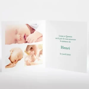 Faire-part de naissance A pois carre*Faire-part Elégant Fashion