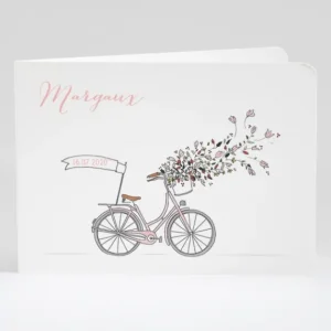 Faire-part de naissance A bicyclette*Faire-part Elégant Sale