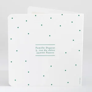 Faire-part de naissance A pois carre*Faire-part Elégant Fashion