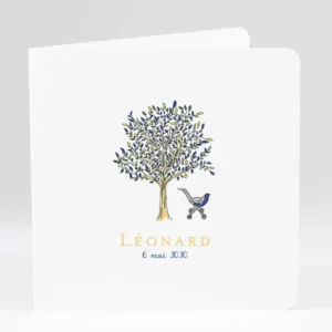 Faire-part de naissance A l'ombre du grand arbre*Faire-part Elégant New
