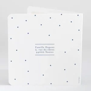 Faire-part de naissance A pois carre*Faire-part Elégant Fashion