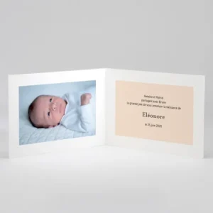Faire-part de naissance A pois paysage*Faire-part Elégant Sale