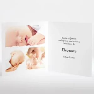 Faire-part de naissance A pois carre*Faire-part Elégant Fashion