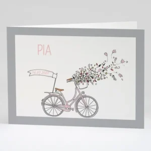 Faire-part de naissance A bicyclette*Faire-part Elégant Sale