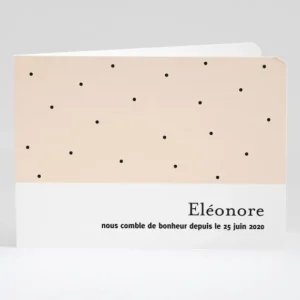 Faire-part de naissance A pois paysage*Faire-part Elégant Sale