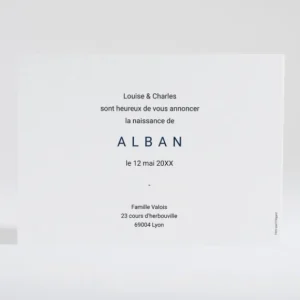 Faire-part de naissance Album*Faire-part Elégant Clearance