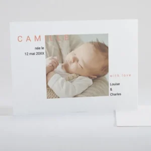 Faire-part de naissance Album*Faire-part Elégant Clearance