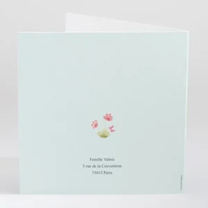 Faire-part de naissance Ambiance printaniere garcon*Faire-part Elégant Hot