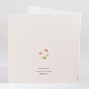 Faire-part de naissance Ambiance printaniere fille*Faire-part Elégant Clearance