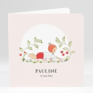 Faire-part de naissance Ambiance printaniere fille*Faire-part Elégant Clearance