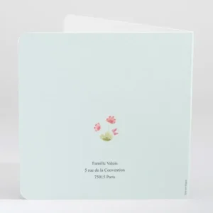 Faire-part de naissance Ambiance printaniere garcon*Faire-part Elégant Hot