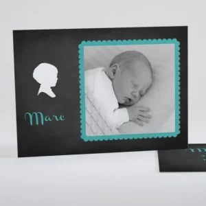 Faire-part de naissance Ardoise petit biscuit*Faire-part Elégant Hot