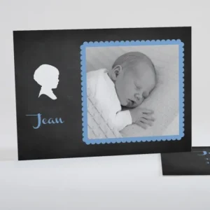 Faire-part de naissance Ardoise petit biscuit*Faire-part Elégant Hot