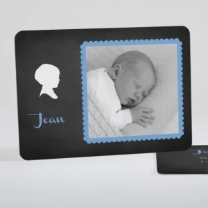 Faire-part de naissance Ardoise petit biscuit*Faire-part Elégant Hot