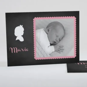 Faire-part de naissance Ardoise petit biscuit*Faire-part Elégant Hot