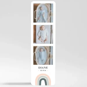 Faire-part de naissance Arc-en-ciel*Faire-part Elégant Outlet