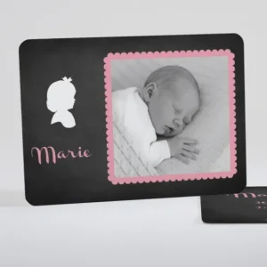 Faire-part de naissance Ardoise petit biscuit*Faire-part Elégant Hot