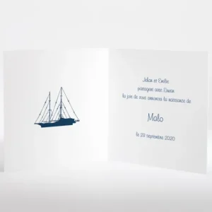 Faire-part de naissance Au fil des vagues*Faire-part Elégant Fashion