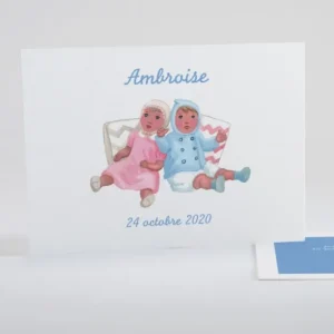 Faire-part de naissance Au pays des poupees*Faire-part Elégant New