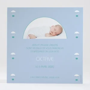 Faire-part de naissance Au pays des montgolfieres*Faire-part Elégant Sale
