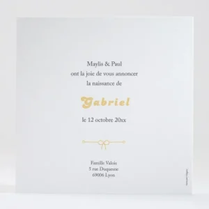 Faire-part de naissance Au vent*Faire-part Elégant Discount