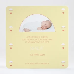Faire-part de naissance Au pays des montgolfieres*Faire-part Elégant Sale
