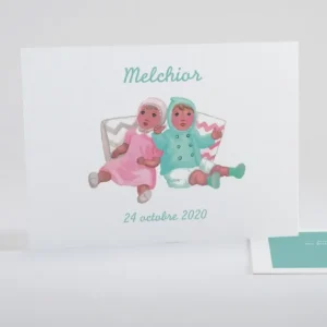 Faire-part de naissance Au pays des poupees*Faire-part Elégant New