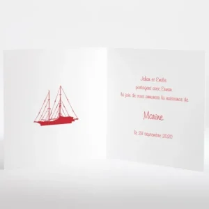 Faire-part de naissance Au fil des vagues*Faire-part Elégant Fashion