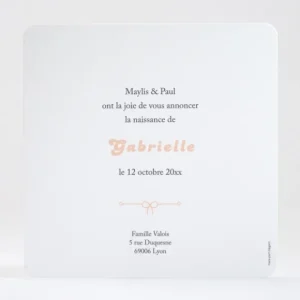 Faire-part de naissance Au vent*Faire-part Elégant Discount