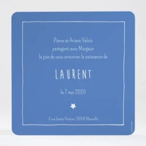 Faire-part de naissance Au pays des reves*Faire-part Elégant Best