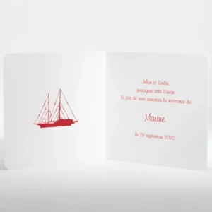 Faire-part de naissance Au fil des vagues*Faire-part Elégant Fashion