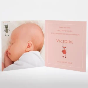 Faire-part de naissance Au pays des marionnettes*Faire-part Elégant Hot