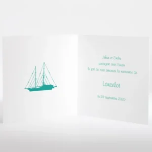 Faire-part de naissance Au fil des vagues*Faire-part Elégant Fashion