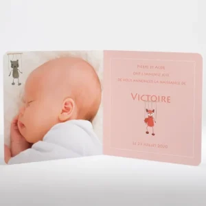 Faire-part de naissance Au pays des marionnettes*Faire-part Elégant Hot