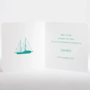 Faire-part de naissance Au fil des vagues*Faire-part Elégant Fashion