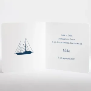 Faire-part de naissance Au fil des vagues*Faire-part Elégant Fashion