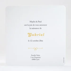 Faire-part de naissance Au vent*Faire-part Elégant Discount