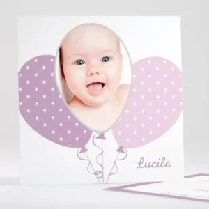 Faire-part de naissance Au pays des ballons*Faire-part Elégant Sale