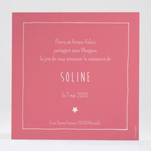 Faire-part de naissance Au pays des reves*Faire-part Elégant Best