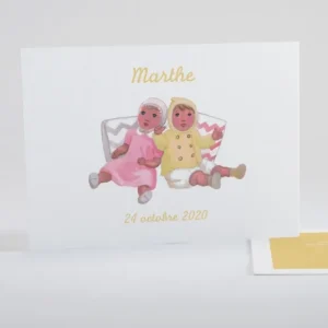Faire-part de naissance Au pays des poupees*Faire-part Elégant New