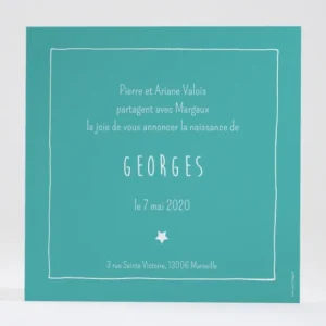 Faire-part de naissance Au pays des reves*Faire-part Elégant Best