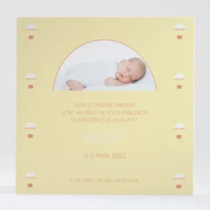 Faire-part de naissance Au pays des montgolfieres*Faire-part Elégant Sale