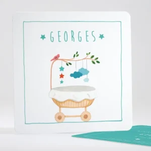 Faire-part de naissance Au pays des reves*Faire-part Elégant Best